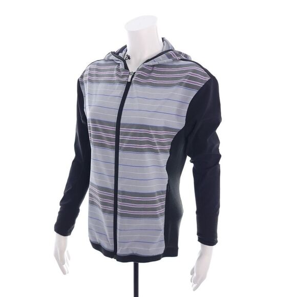 Adidas Cllimacool Women's Size XS  Full Zip Hooded Striped Jacket - Picture 1 of 7